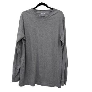 Duluth‎ Trading Co Men's Long Tail T Large Gray T-Shirt Crew Neck Trim Fit